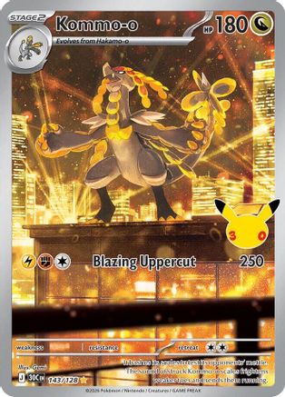 Image of Kommo 143/128  - Holofoil ME 30th Celebration - Illustration Rare