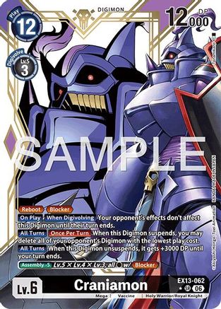 Image of Craniamon (Alternate Art) (EX13-062) - Chivalrous XIII Foil