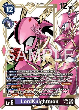 Image of LordKnightmon (Alternate Art) (EX13-064) - Chivalrous XIII Foil