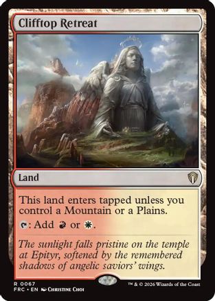 Image of Clifftop Retreat (-067) - Commander: Reality Fracture