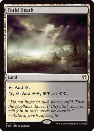 Image of Fetid Heath (-072) - Commander: Reality Fracture