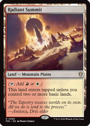 Image of Radiant Summit (-080) - Commander: Reality Fracture