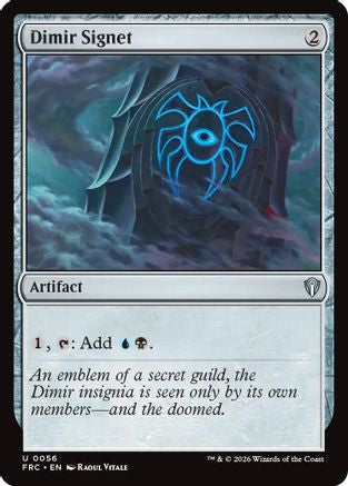 Image of Dimir Signet (-056) - Commander: Reality Fracture