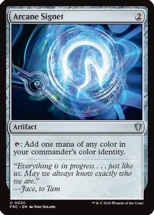 Image of Arcane Signet (-020) - Commander: Reality Fracture