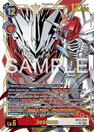 Image of Jesmon (Alternate Art) (EX13-014) - Chivalrous XIII Foil