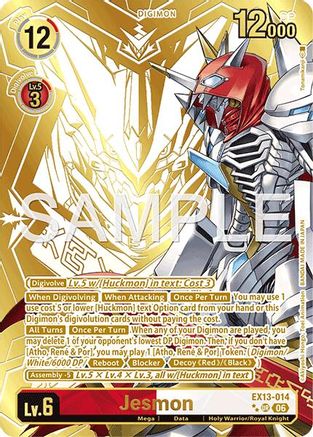 Image of Jesmon (Rare Pull) (EX13-014) - Chivalrous XIII Foil