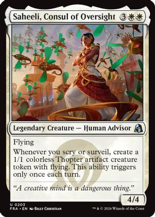Image of Saheeli, Consul of Oversight (FRA-203) - Reality Fracture