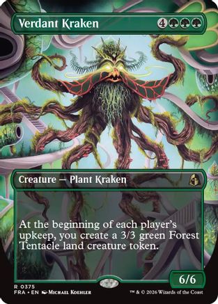 Image of Verdant Kraken (Borderless) (FRA-375) - Reality Fracture