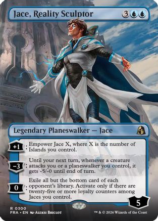 Image of Jace, Reality Sculptor (Borderless) (FRA-300) - Reality Fracture Foil