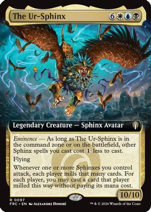 Image of The Ur-Sphinx (Extended Art) (-097) - Commander: Reality Fracture