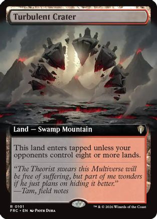 Image of Turbulent Crater (Extended Art) (-101) - Commander: Reality Fracture