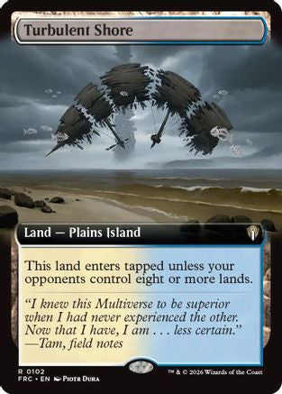 Image of Turbulent Shore (Extended Art) (-102) - Commander: Reality Fracture