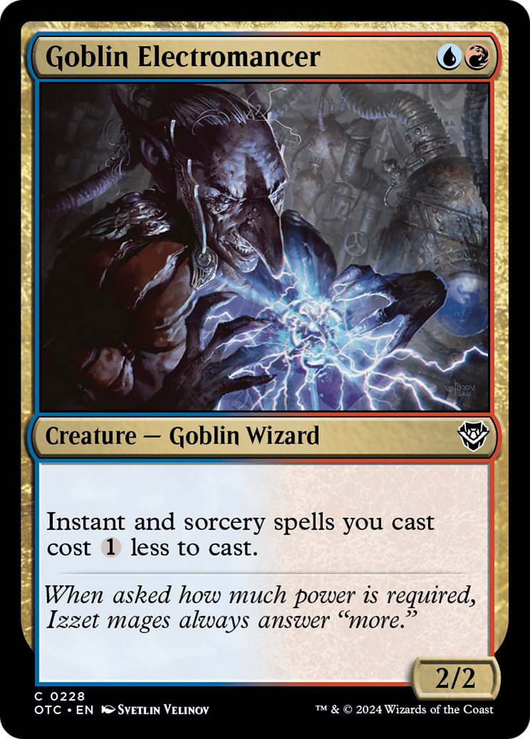 Image of Goblin Electromancer [Outlaws of Thunder Junction Commander]