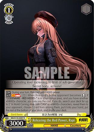 Image of Releasing the Red Power, Rapi (NIK/S135-E007) - GODDESS OF VICTORY: NIKKE Vol.2