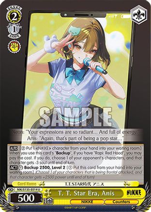 Image of T. T. Star Era, Anis (NIK/S135-E014) - GODDESS OF VICTORY: NIKKE Vol.2