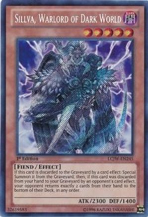 Image of Sillva, Warlord of Dark World [LCJW-EN245] Secret Rare
