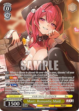 Image of Mast: Romantic Maid (SR) (NIK/S135-E005S) - GODDESS OF VICTORY: NIKKE Vol.2