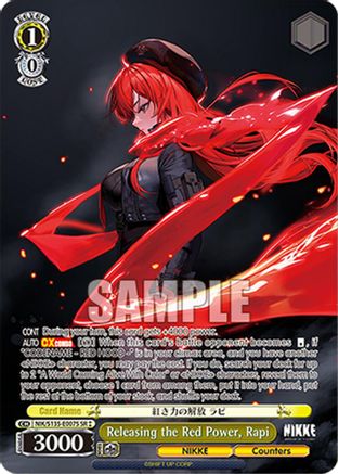 Image of Releasing the Red Power, Rapi (SR) (NIK/S135-E007S) - GODDESS OF VICTORY: NIKKE Vol.2