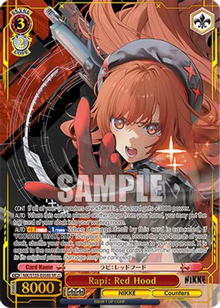 Image of Rapi: Red Hood (SR) (NIK/S135-E058S) - GODDESS OF VICTORY: NIKKE Vol.2