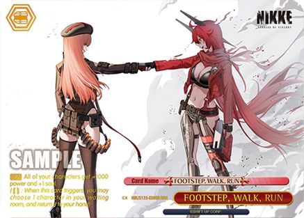 Image of FOOTSTEP, WALK, RUN (RRR) (NIK/S135-E080R) - GODDESS OF VICTORY: NIKKE Vol.2