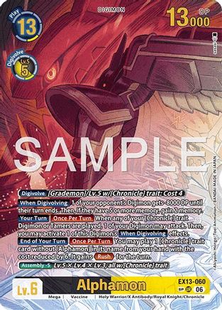 Image of Alphamon (SP) (EX13-060) - Chivalrous XIII Foil