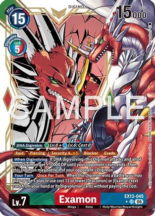 Image of Examon (Alternate Art) (EX13-045) - Chivalrous XIII Foil