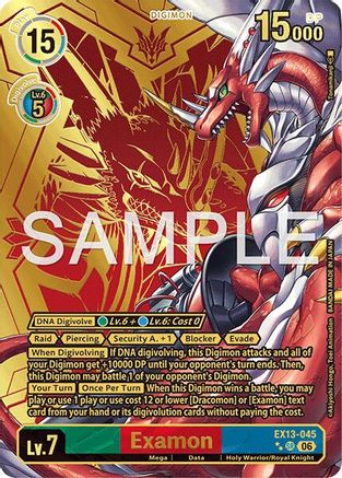 Image of Examon (Rare Pull) (EX13-045) - Chivalrous XIII Foil