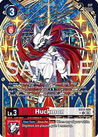 Image of Huckmon (Extended Art) (EX13-009) - Chivalrous XIII Foil