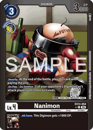Image of Nanimon (Limited Foil) (EX13-054) - Chivalrous XIII Foil