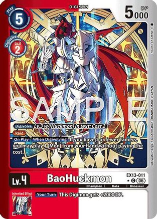 Image of BaoHuckmon (Limited Foil) (EX13-011) - Chivalrous XIII Foil