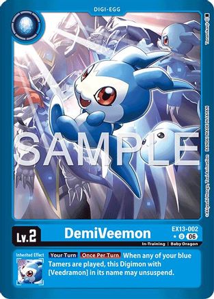 Image of DemiVeemon (Limited Foil) (EX13-002) - Chivalrous XIII Foil