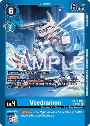 Image of Veedramon (Limited Foil) (EX13-019) - Chivalrous XIII Foil