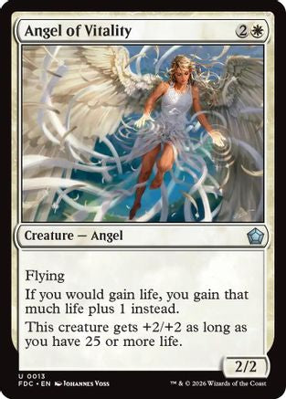 Image of Angel of Vitality (FDC-013) - Commander: Foundations