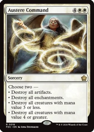 Image of Austere Command (FDC-018) - Commander: Foundations