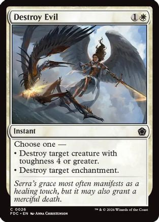 Image of Destroy Evil (FDC-026) - Commander: Foundations