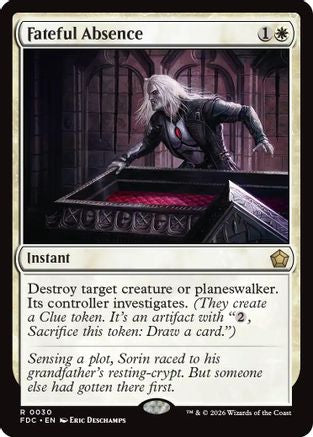 Image of Fateful Absence (FDC-030) - Commander: Foundations