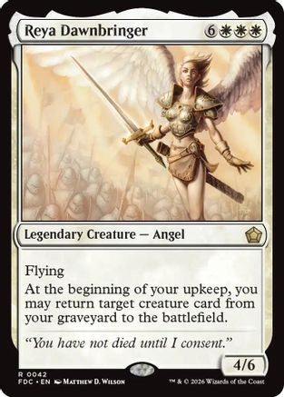 Image of Reya Dawnbringer (FDC-042) - Commander: Foundations