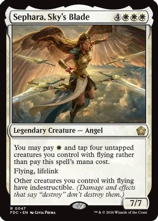 Image of Sephara, Sky's Blade (FDC-047) - Commander: Foundations