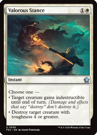 Image of Valorous Stance (FDC-055) - Commander: Foundations