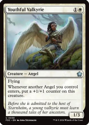 Image of Youthful Valkyrie (FDC-058) - Commander: Foundations