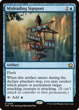Image of Misleading Signpost (FDC-069) - Commander: Foundations