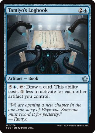 Image of Tamiyo's Logbook (FDC-076) - Commander: Foundations