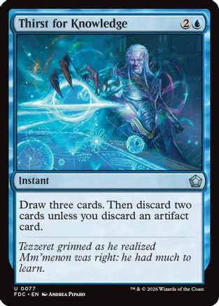 Image of Thirst for Knowledge (FDC-077) - Commander: Foundations