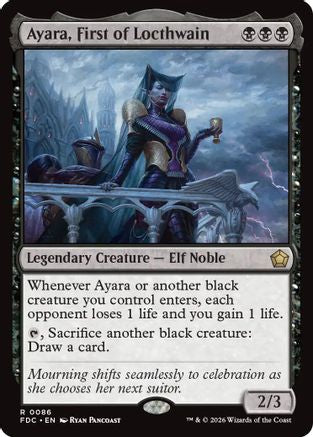 Image of Ayara, First of Locthwain (FDC-086) - Commander: Foundations