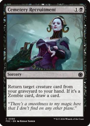 Image of Cemetery Recruitment (FDC-090) - Commander: Foundations