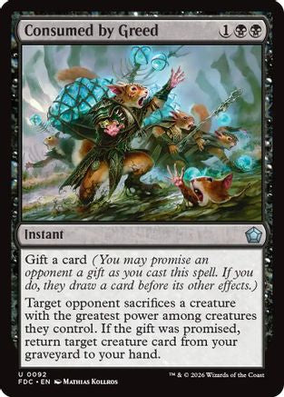 Image of Consumed by Greed (FDC-092) - Commander: Foundations
