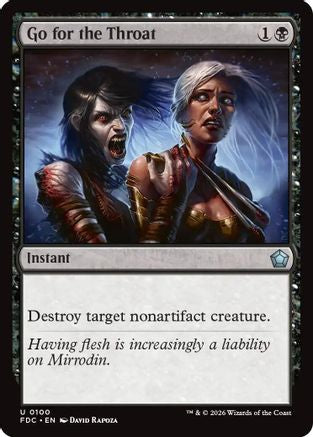 Image of Go for the Throat (FDC-100) - Commander: Foundations