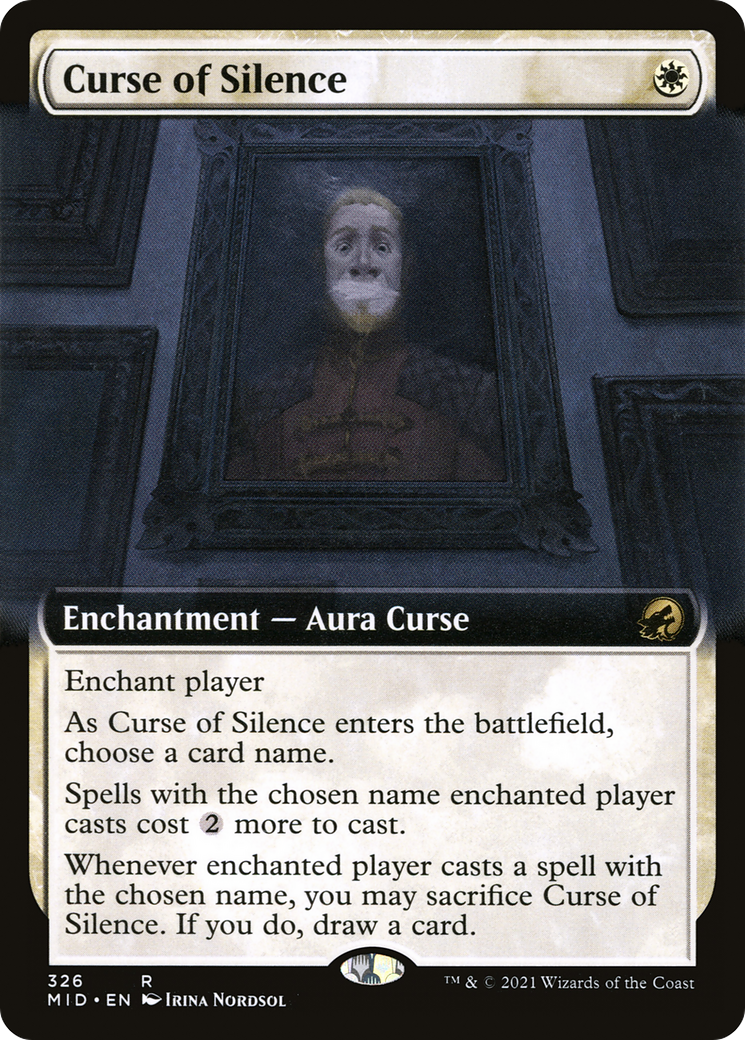 Image of Curse of Silence (Extended Art) [Innistrad: Midnight Hunt]