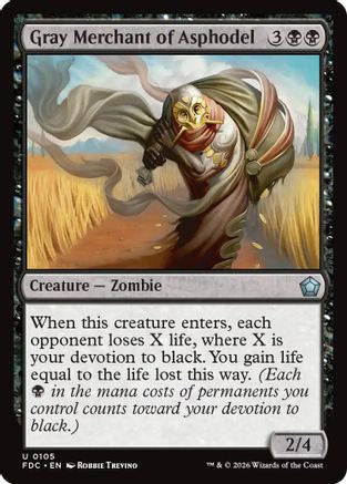 Image of Gray Merchant of Asphodel (FDC-105) - Commander: Foundations