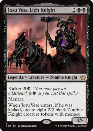 Image of Josu Vess, Lich Knight (FDC-107) - Commander: Foundations